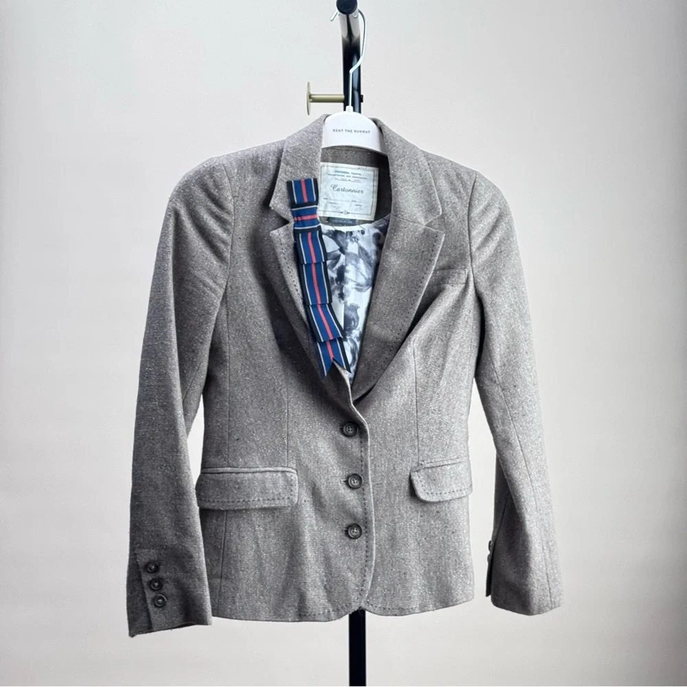 Cartonnier Tweed Blazer – Size 0 – Anthropologie – Rare Style - Picture 1 of 13